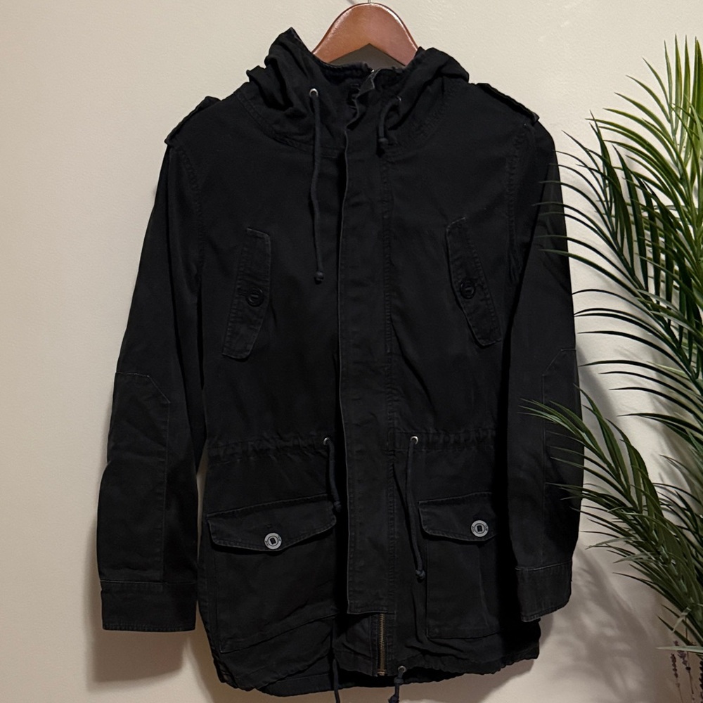 TNA black Military Field Coat